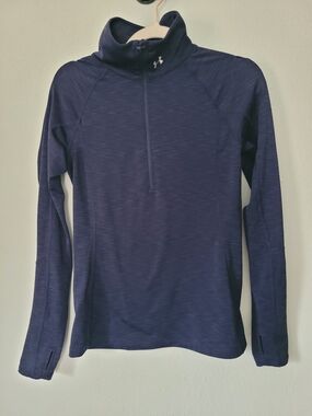 Under Armour Women's Navy Quarter-Zip Pullover Hoodie